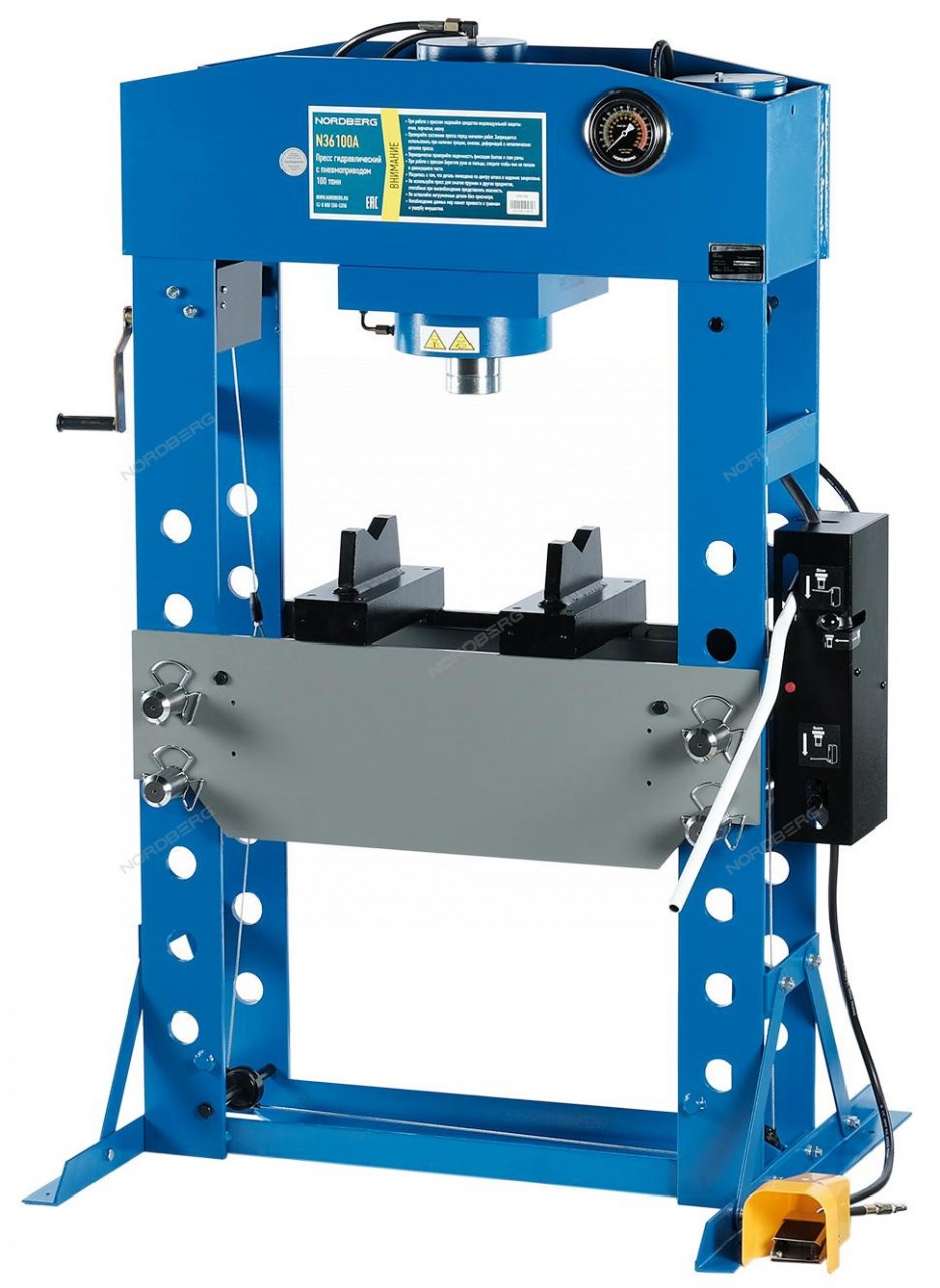 Напольный пневмогидравлический пресс N36100A, 100 т